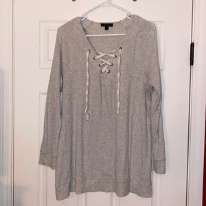 Criss-Cross Tie Sweater